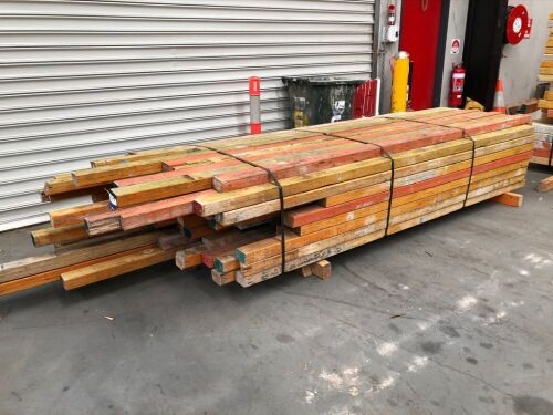 LVL Timber Pack, 95 x 63, 90 pieces, 2400 to 4000, estimated 240 Lineal Metres