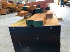 LVL Timber Pack 150 x 75 & 95 x 63, 17 pieces at 150 x 75, 3600 x 4800mm L, esteimated 70 Lineal Metres, 13 pieces at 95 x 63, 2400 x 4500, estimated 50 Lineal Metres - 4