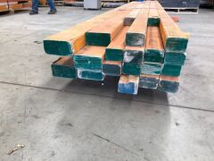 LVL Timber Pack assorted 150 x 75 & 95 x 63, 6 pieces at 150 x 75, 4.5m L, esteimated 28.2 Lineal Metres, 16 pieces at 95 x 63, 2.1 to 4.7m, estimated 64 Lineal Metres - 2