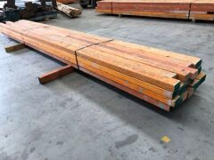 LVL Timber Pack assorted 150 x 75 & 95 x 63, 6 pieces at 150 x 75, 4.5m L, esteimated 28.2 Lineal Metres, 16 pieces at 95 x 63, 2.1 to 4.7m, estimated 64 Lineal Metres - 3