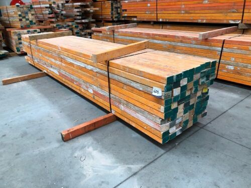 LVL Timber Pack, 95 x 63, 80 pieces, 4200 to 4800 (majority 4800mm), estimated 370 Lineal Metres