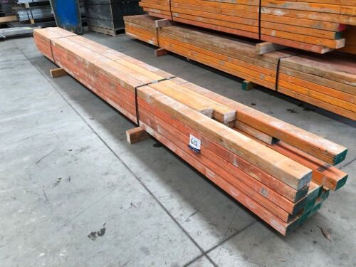 LVL Timber Pack, 95 x 63, 20 pieces, 1500 to 4800 (majority 4800), estimated 85 Lineal Metres