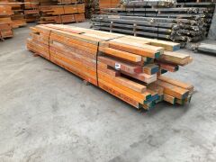 LVL Timber Pack 150 x 75 & 95 x 63, 25 pices at 150 x 75, 1500 x 5000mm L, esteimated 90 Lineal Metres, 28 pieces at 95 x 63, 2400 x 4800 - 2