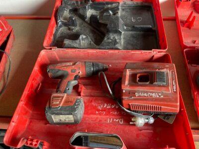 **UNRESERVED** Hilti Cordless Drill