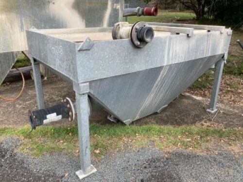 Galvanised Hopper Bin