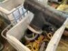 Quantity of 10 x IBC Crates of assorted poly pipe and fittings - 4