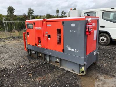 Asset #3710090, 2009 Atlas Copco 80 KVA Generator, Model: QAS 80