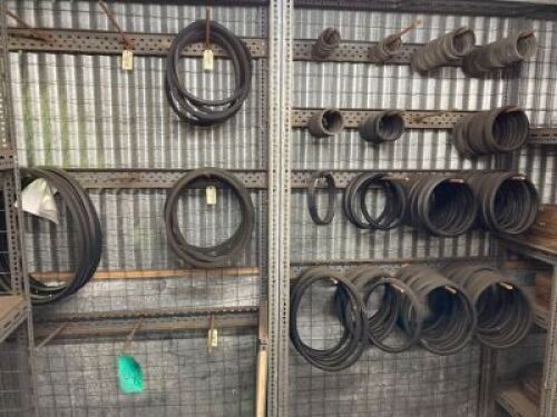 Quantity of assorted rubber belts