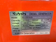 Asset #1066212, 2011 15KVA Kubota SQ1150 Generator - 8