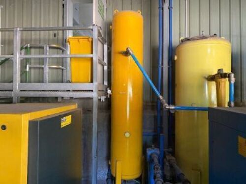 Qty 4 Assorted Vertical Air Receivers