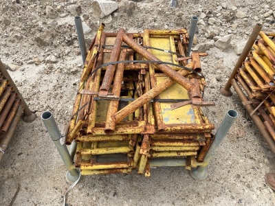 "Unreserved" - Stillage of Ladder Swing Gates, Approx 25 and Ladder Brackets