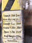 Quantity of 10 Trench Mini Brace Gal Metal Closed 1.0m to Open 1.7m, Weight: 20Kg, Shisham Stanley Group Brand - 6