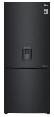 LG 454L Matte Black Bottom Mount Fridge GB-W455MBL