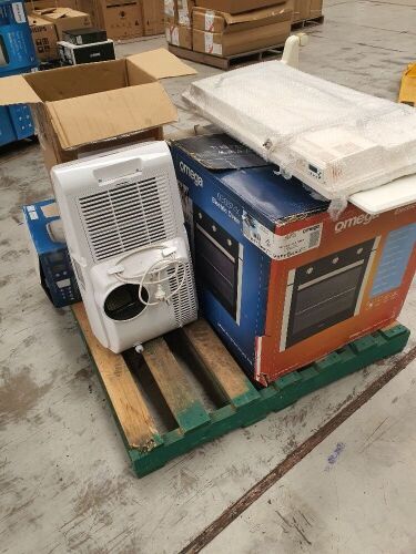 Pallet of faulty/untested goods - sold as is. Please refer to photos for contents.