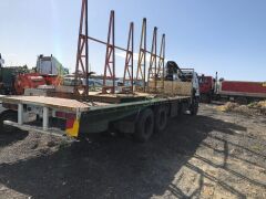 1994 Isuzu FVM 6 x 2 Crane Truck 8m Tray with A Frame - 6