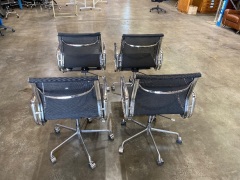 4 x Ergonomic Boardroom Chairs on Castor - 4
