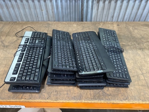 Bulk Pack of USB Keyboards aprox.18