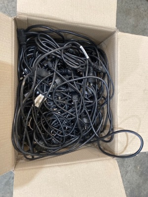 Box of Assorted 10amp Power Cables
