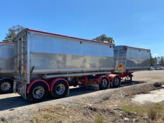 2008 Tefco 19M B Double Tandem Axel Tipper Trailer Combination - 32