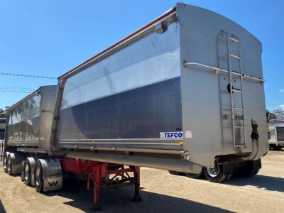 2012 Tefco 19M B Double Tandem Axel Tipper Trailer Combination