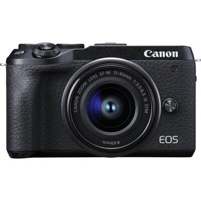 Canon EOS M6 Mark II Mirrorless Camera with EFM 15-45mm Lens