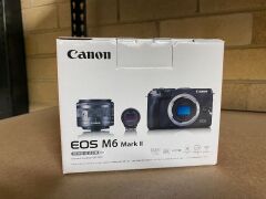Canon EOS M6 Mark II Mirrorless Camera with EFM 15-45mm Lens - 2