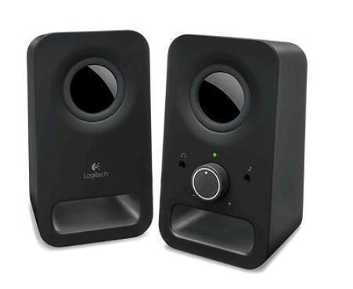 Logitech Z150 2.0 Stereo Speakers and JBL GO2 Waterproof Ultra Portable Bluetooth Speaker Blue