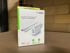 Belkin Dual USB-A Wall Charger 24W and Alogic USB-C 4-in-1 Hub - 3