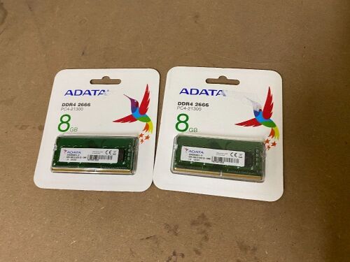 ADATA DDR4 2666 PC4-21300 8GB Memory Module x 2