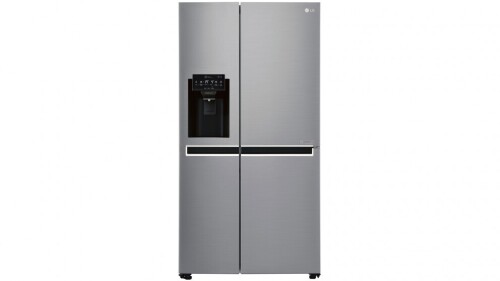 LG 668L Side by Side Fridge with Non Plumbed Ice & Water Dispenser GS L668PNL