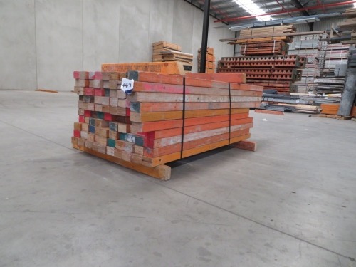 LVL Timber Pack, 95 x 63, 100 Pieces, 1500 to 2200, estimate 180 Lineal Metres