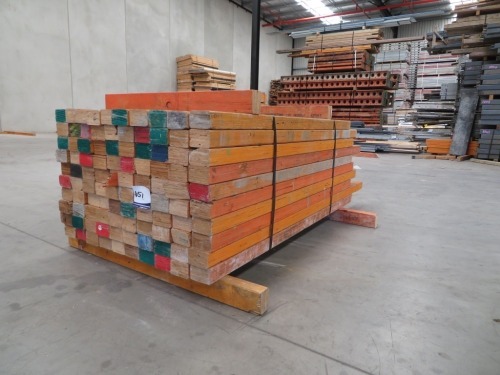 LVL Timber Pack, 95 x 63, 100 Pieces, 1600 to 2200, estimate 185 Lineal Metres