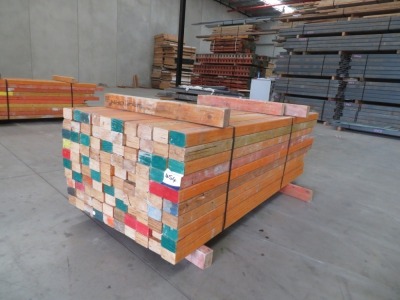 LVL Timber Pack, 95 x 63, 100 Pieces, 1600 to 2200, estimate 180 Lineal Metres