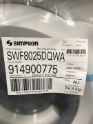 Simpson Ezi Set 8kg Front Load Washing Machine SWF8025DQWA - 3