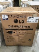 LG 60cm QuadWash Platinum Steel Freestanding Dishwasher XD5B14PS - 2