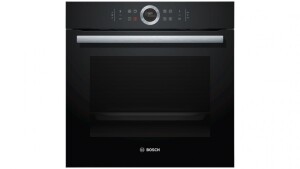 Bosch Series 8 600mm Black Glass Built-in Pyrolytic Oven HBG675BB2A