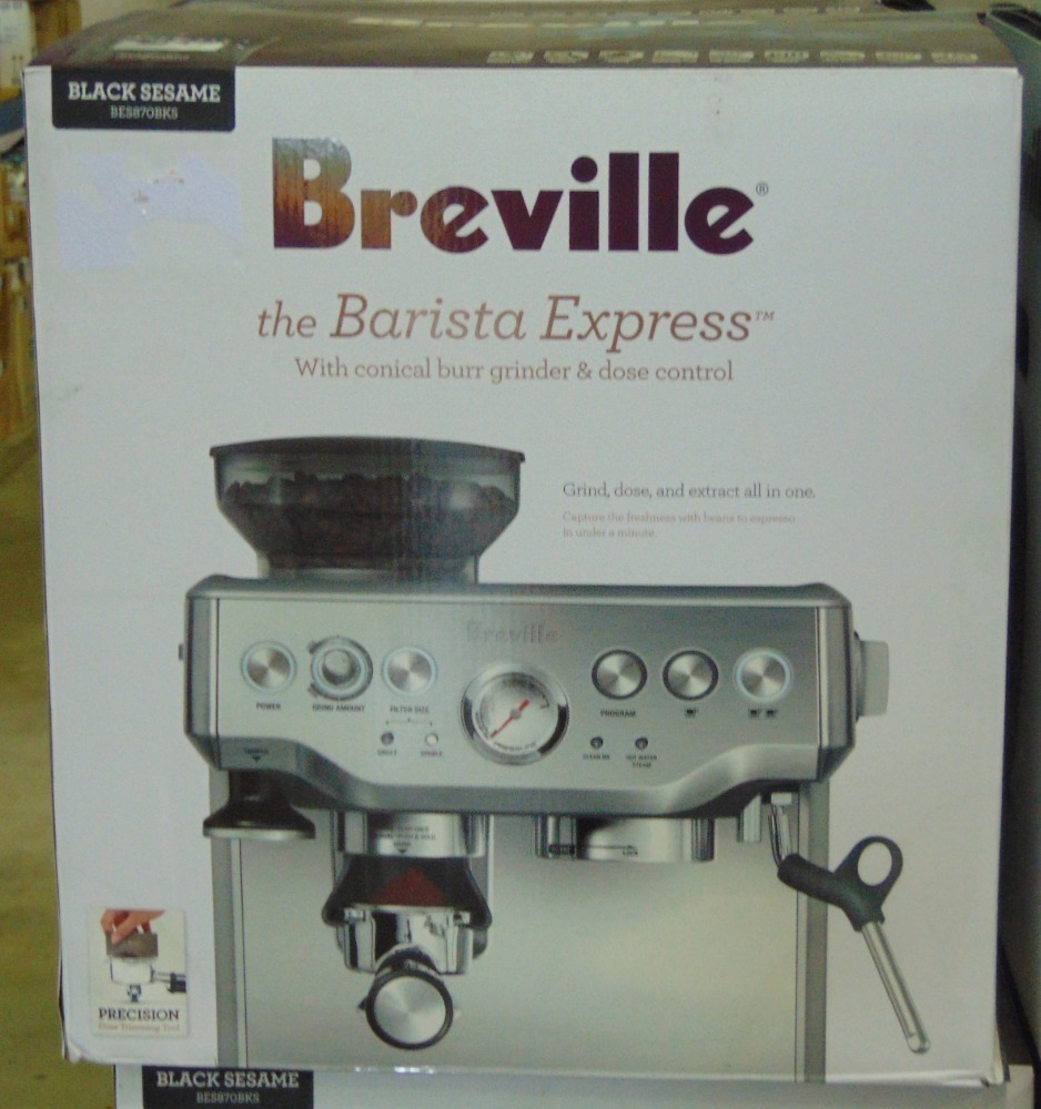 Breville the Barista Express Coffee Machine - Black Sesame ...