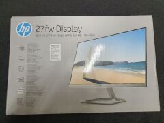 HP 27-inch 27fw Full HD IPS Backlit Monitor - 2
