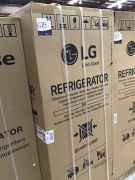 LG 668L Side by side fridge Non Plumbed ice &amp; water Dispenser GS-L668MBNL - 2