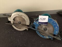 2 x Makita Circular Saw, 235mm, 1 x Makita Grinder, 235mm.