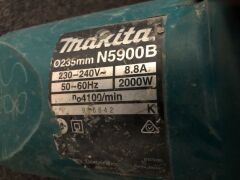 2 x Makita Circular Saw, 235mm, 1 x Makita Grinder, 235mm. - 4