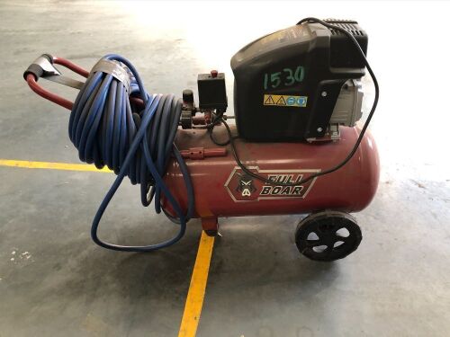 Full Boar Air Compressor, 240V, 94 DB, FBT 5100, with Hoses