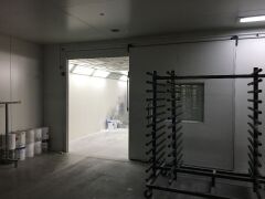 Heated PAINT SPRAYING BOOTH AND DRYING OVEN TOTAL 286 SQM Aluminium Sandwich Panel Construction comprising: - 9