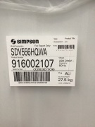 Simpson 5.5kg Vented Dryer SDV556HQWA - 3