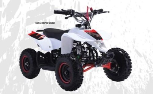 GMX 50cc Rapid Quad Bike - White