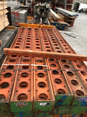 Quantity of 18 RMD Megashore Pressed Steel Strauchins for Construction Industry, 220 x 180 x 3500mm