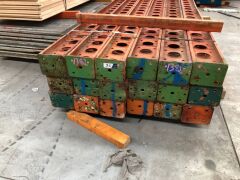 Quantity of 18 RMD Megashore Pressed Steel Strauchins for Construction Industry, 220 x 180 x 3500mm - 3