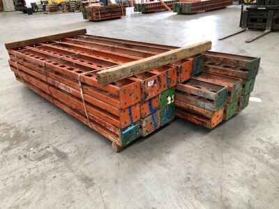 Quantity of 11 RMD Megashore Pressed Steel Strauchins for Construction Industry, 220 x 180 x 2700mm & Quantity of 7 Pressed Steel Strauchins for Construction Industry, 220 x 180 x 3500mm