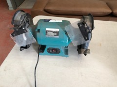 Makita Double Ended Grinder, Model: GB800, Wheel Size: 205 x 25 x 16mm, 240 Volt