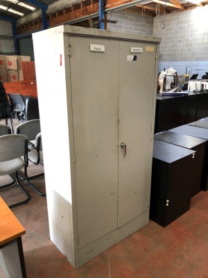 2 Door Metal Stationary Cabinet, 900 x 450 x 1800mm H